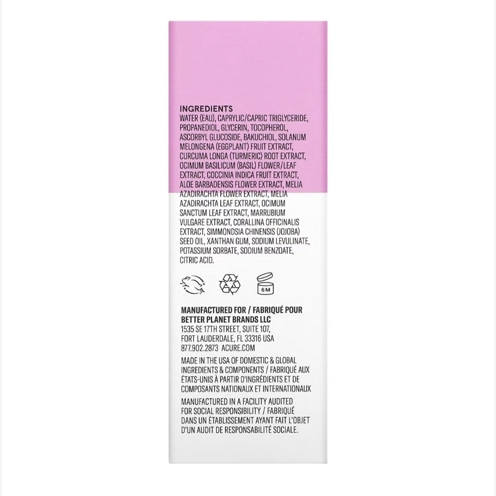 ACURE Facial Serum Rejuvenating Dual Phase Bakuchiol Serum NWT NIB - Picture 7 of 12